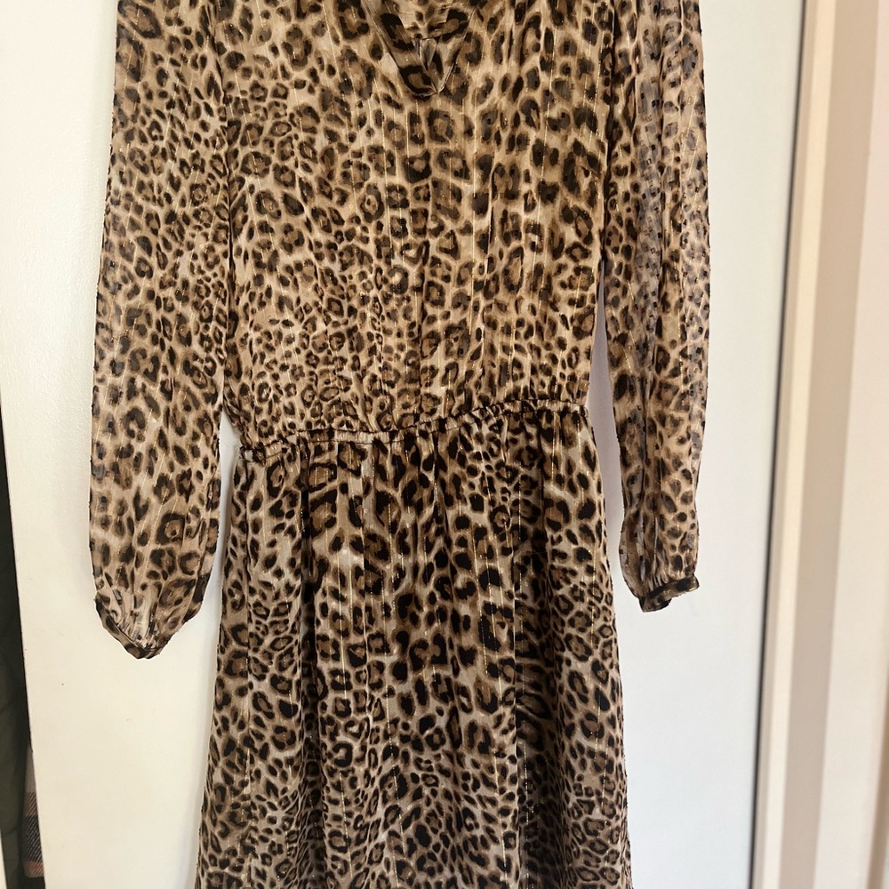 White House Black Market Leopard Print Dress